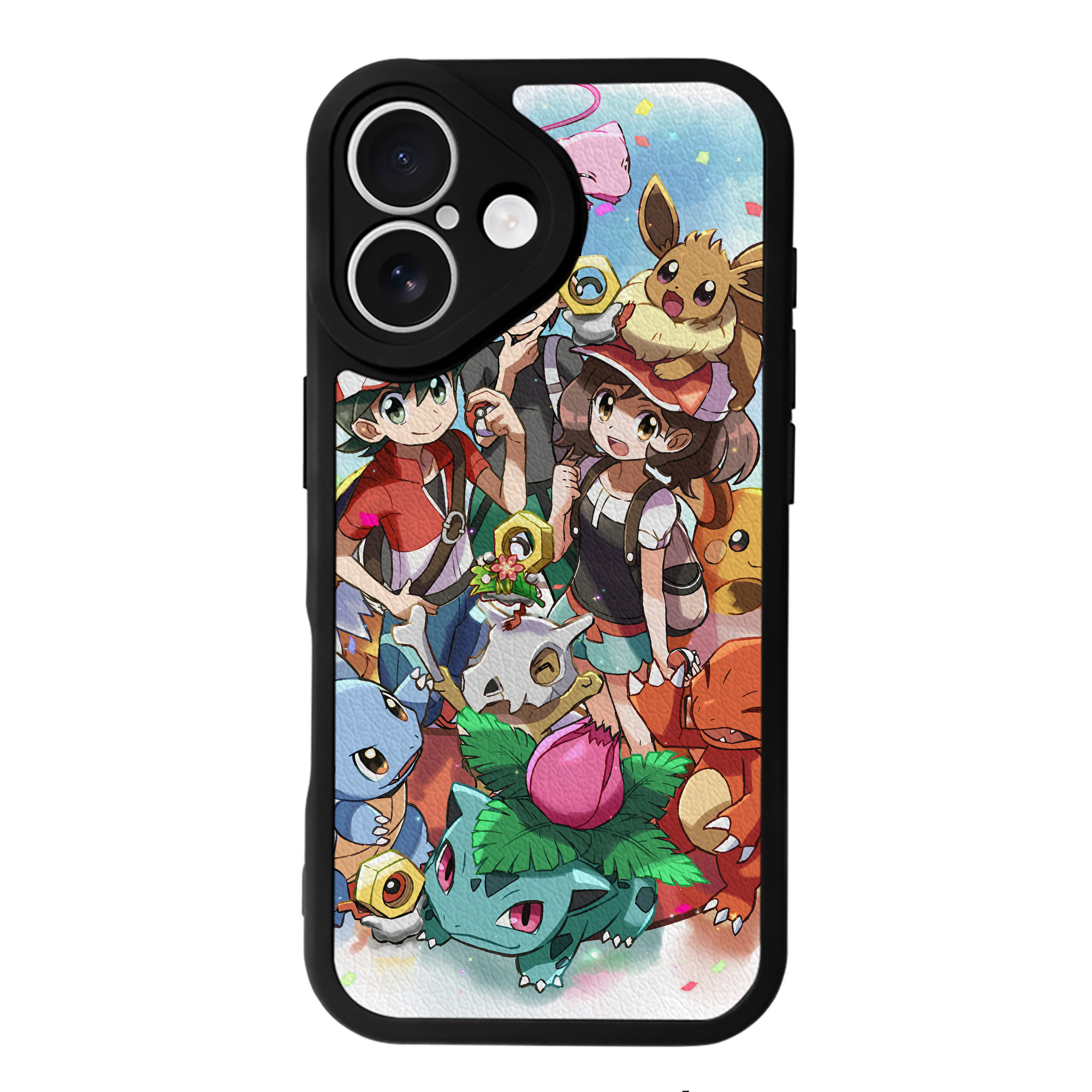 （画像用） ポケットモンスター Pokémon 【iPhone 16シリーズ対応】シリコンスマホケース（レザー調） 材質：シリコン